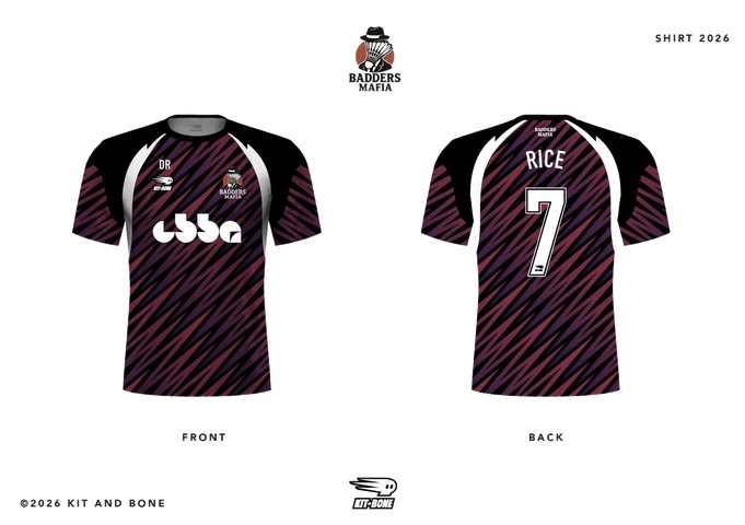 Proof of the Badders Mafia 2026 shirt, front and back