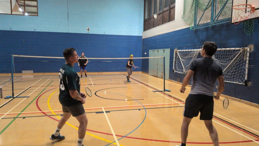 Badders Mafia warming up at Ely